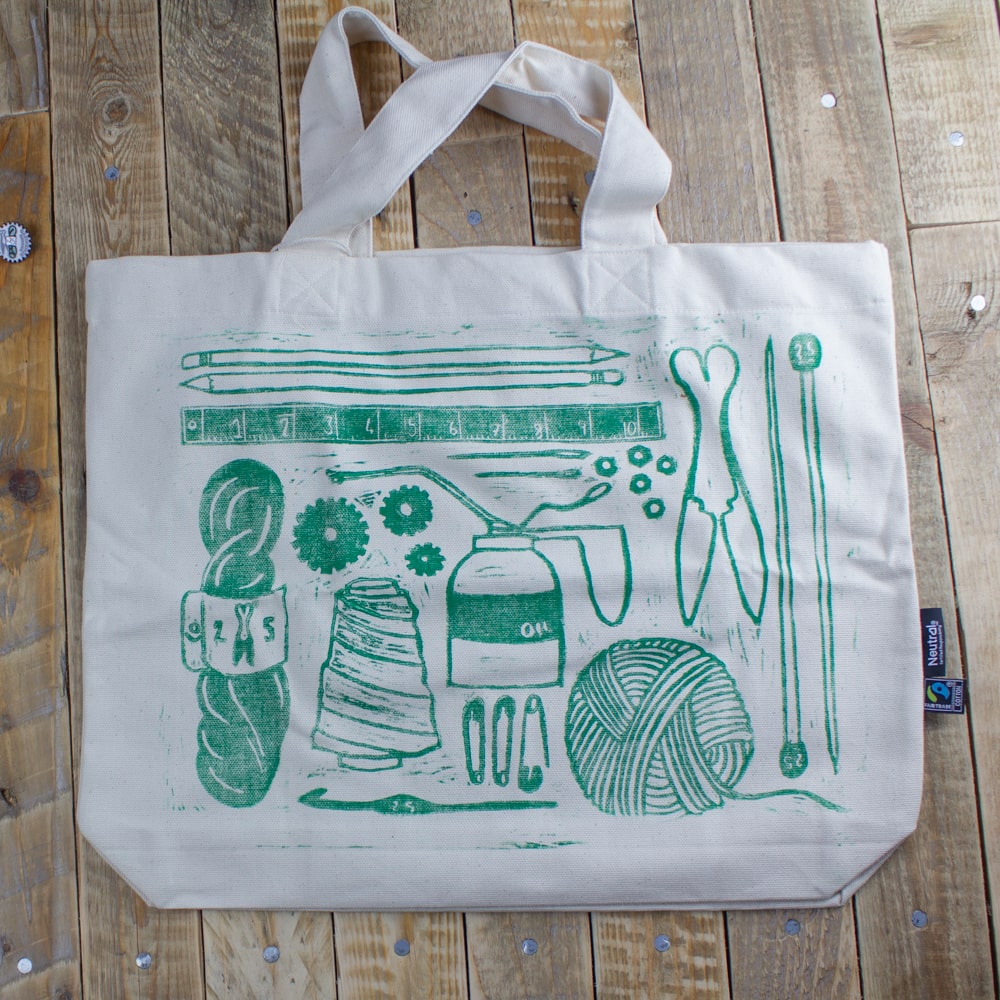 Lino Print Tote